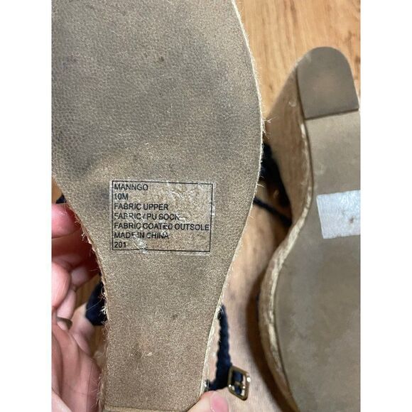 Steve Madden blue mango crochet wedge heel espadrilles - Picture 8 of 9